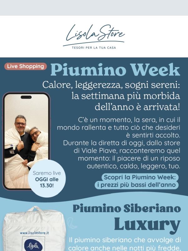 Diretta esclusiva LisolaStore: come scegliere il piumino ideale
