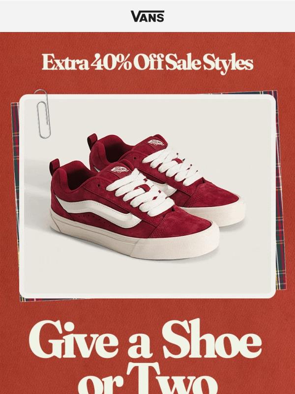 Must-have shoes at an extra 40% off