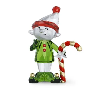 Elfo con bastoncino di zucchero