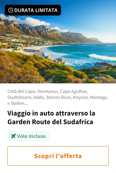 Viaggio in auto attraverso la Garden Route del Sudafrica
