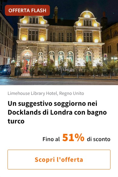 Un suggestivo soggiorno nei Docklands di Londra con bagno turco