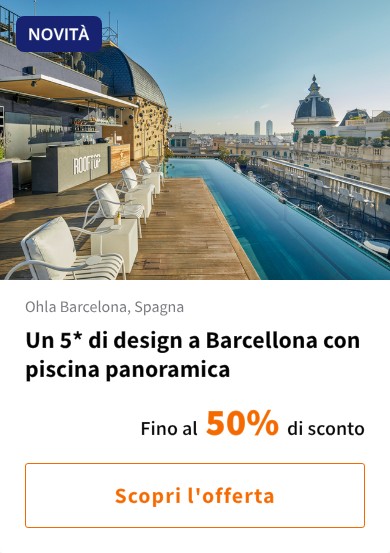 Un 5* di design a Barcellona con piscina panoramica