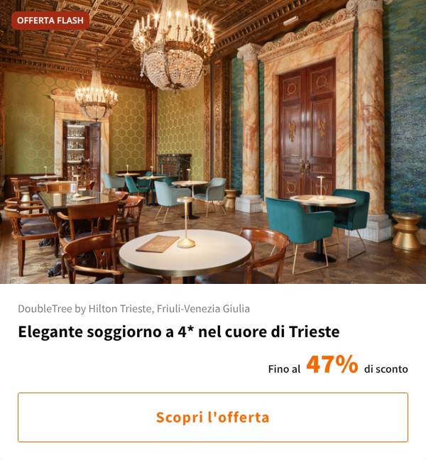 Elegante soggiorno a 4* nel cuore di Trieste