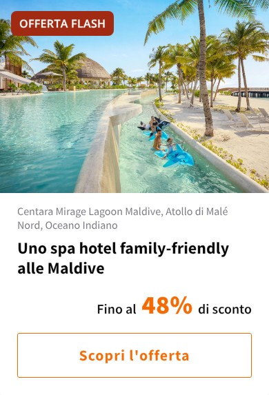 Uno spa hotel family-friendly alle Maldive