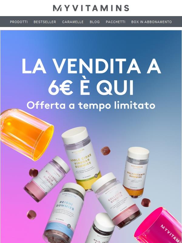 La vendita a 6 € è tornata! 🎉