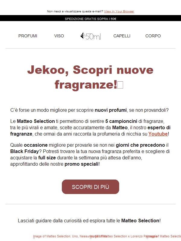 Jekoo, hai mai provato le Matteo Selection?