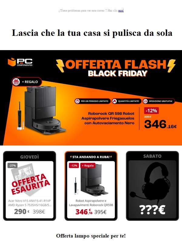 Offerta flash: la tua casa impeccabile senza muovere un dito questo Black Friday