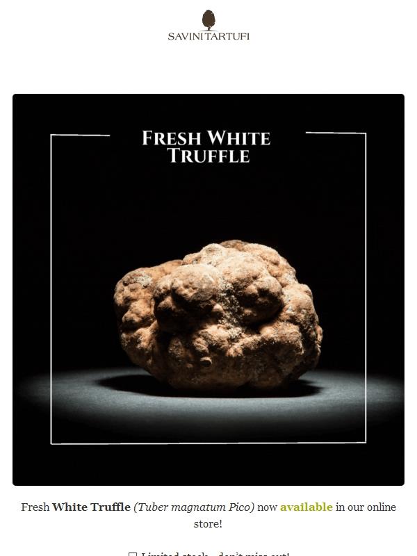 ✅ Fresh White Truffle available online!