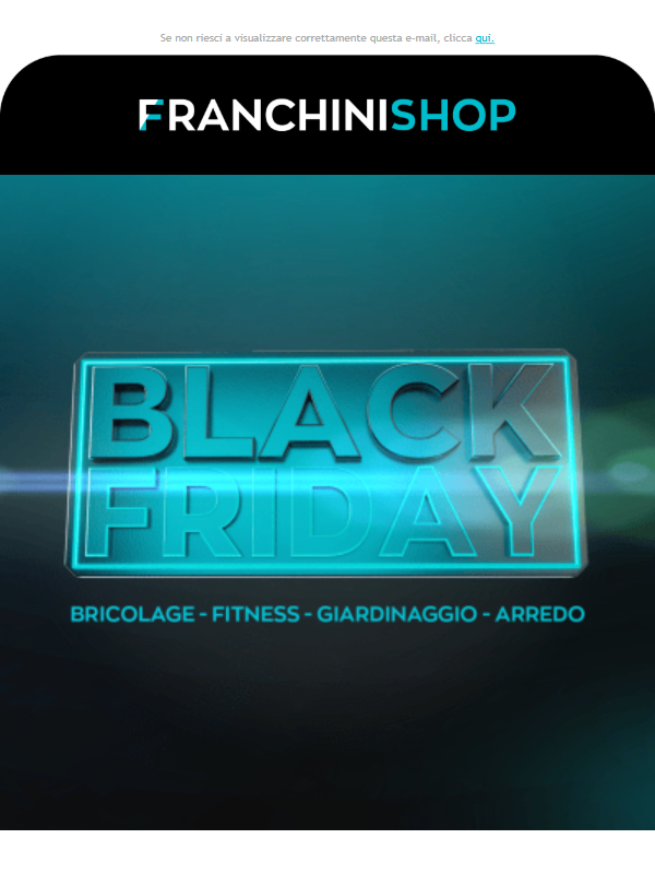 Black Friday 🖤  Prezzi da urlo e spedizione gratuita su tutti gli ordini 🚀🚀