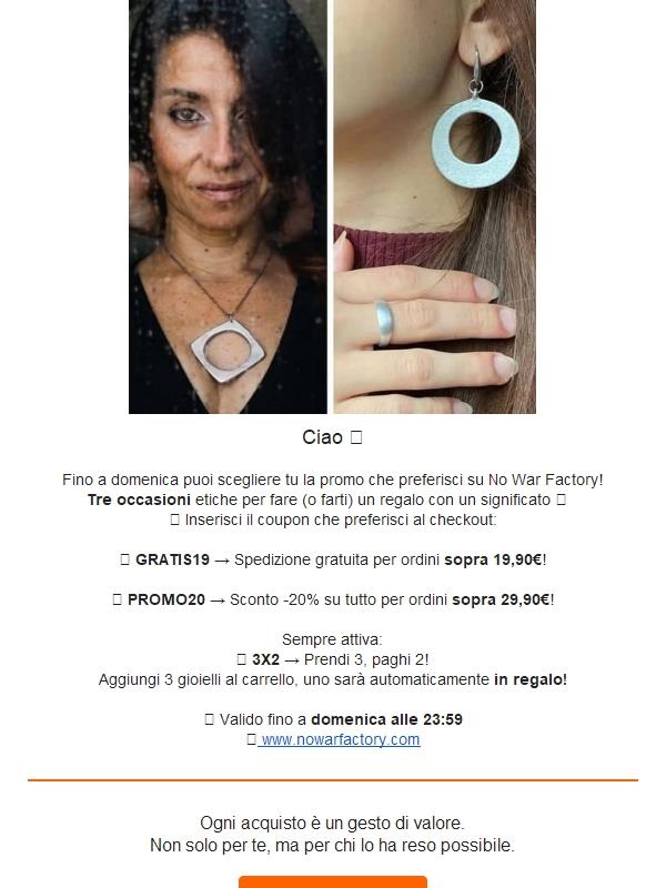 🎁La promo la scegli tu! Spedizione Gratis, -20% o 3x2?