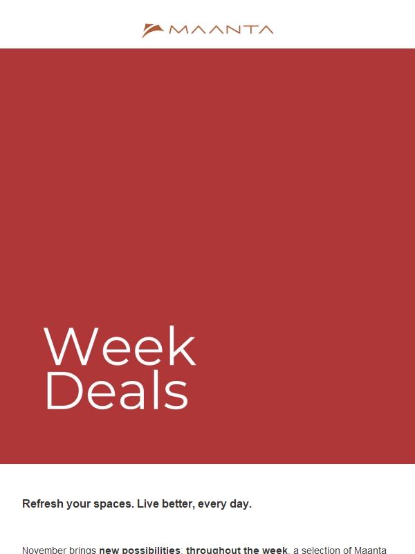 Week Deals are here!