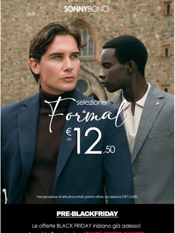 💣PRE BLACK FRIDAY selezione Formal -50%