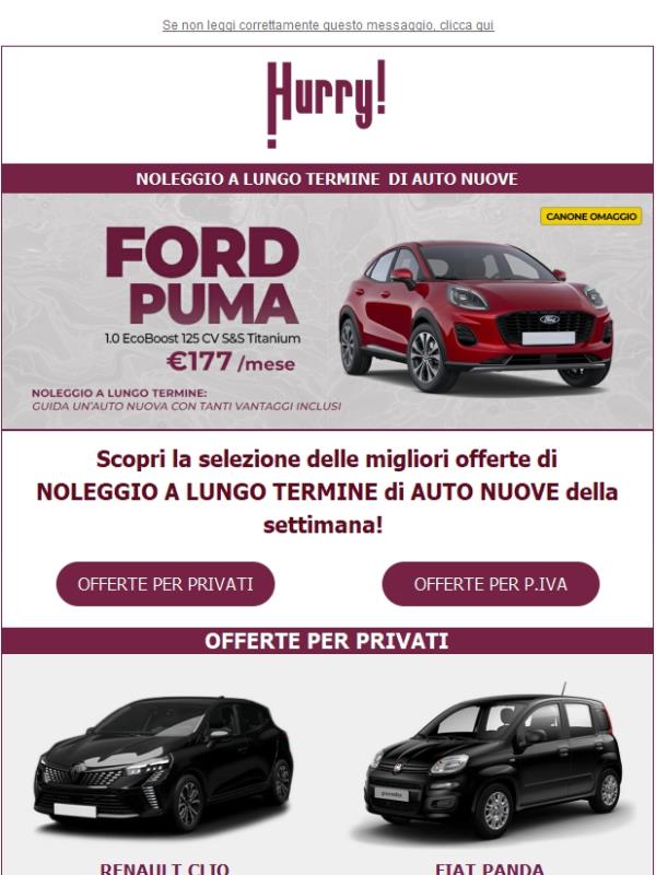 🚘HURRY! Noleggio | Le MIGLIORI OFFERTE della settimana 🚘 Scopri tutte le auto a noleggio a prezzi scontati!