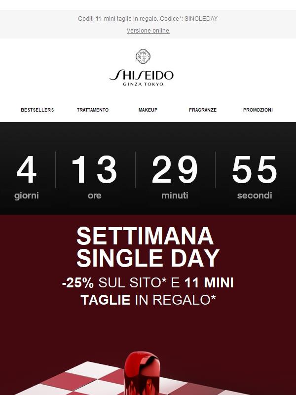 Per te -25% sul sito per la settimana del Single Day