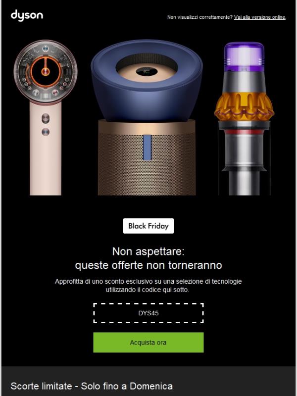 Black Friday: Sconto esclusivo