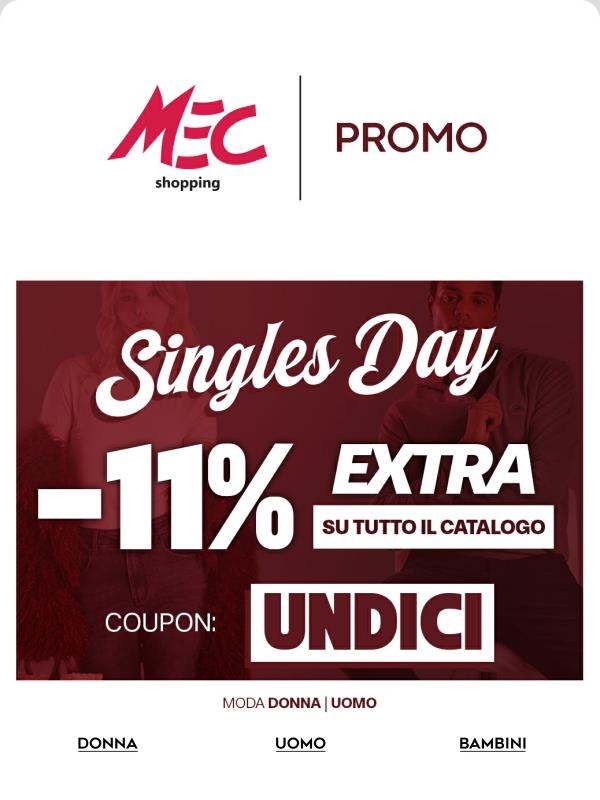 Celebra il Singles Day con noi 💥