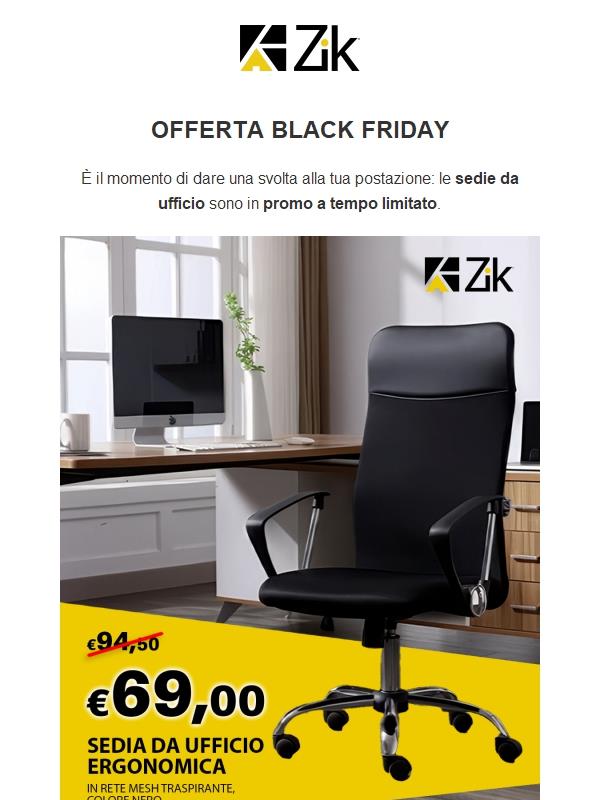 Promo sedie ufficio, aggiorna la tua postazione!