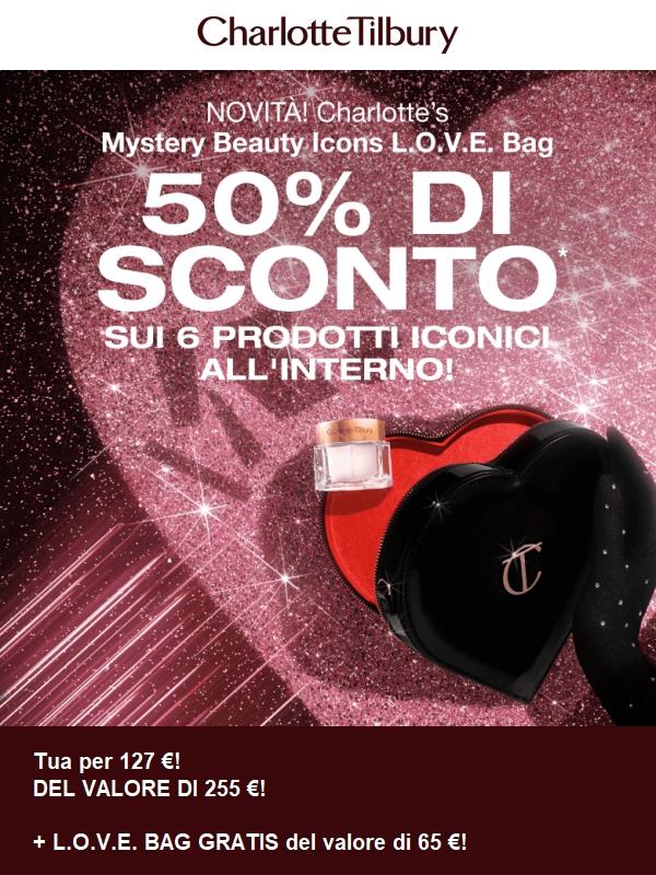 SORPRESA!⚡️-50% SULLA NUOVA Mystery L.O.V.E. Bag! 💕