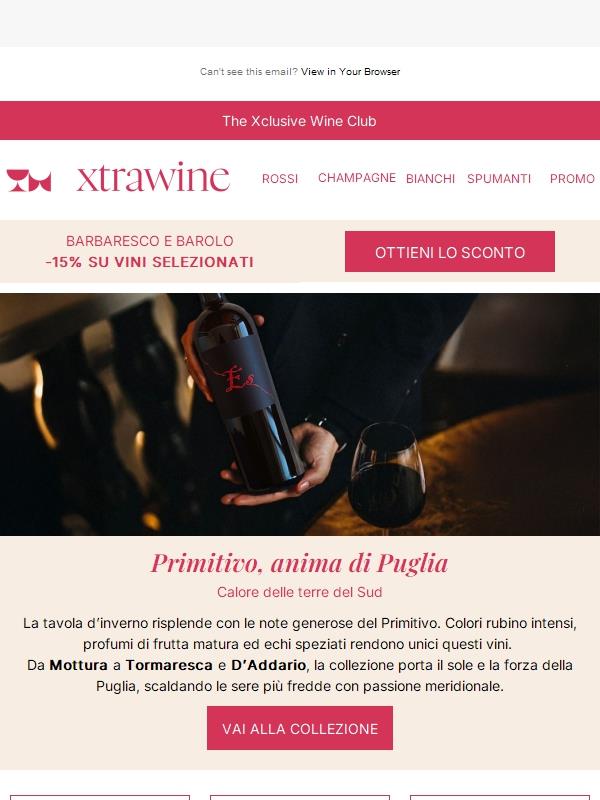 Primitivo, colori e profumi intensi di Puglia