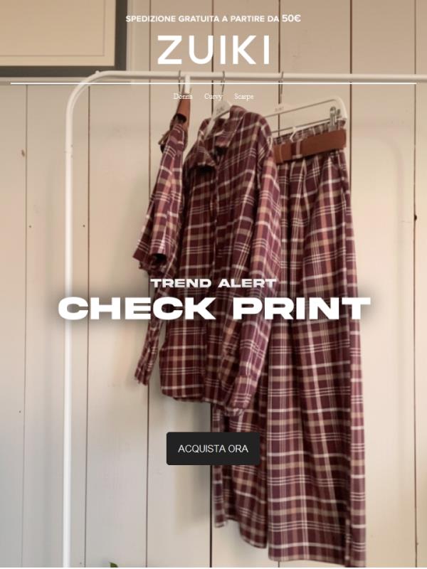 Un tocco check per i tuoi look