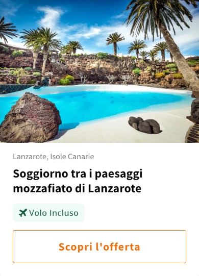 Soggiorno tra i paesaggi mozzafiato di Lanzarote