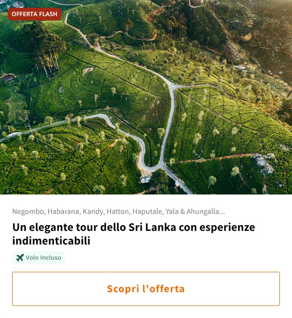 Un elegante tour dello Sri Lanka con esperienze indimenticabili