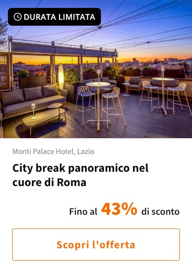 City break panoramico nel cuore di Roma