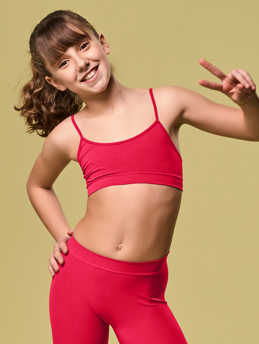 Image of Brassiere Bimba S/s Scarlatto