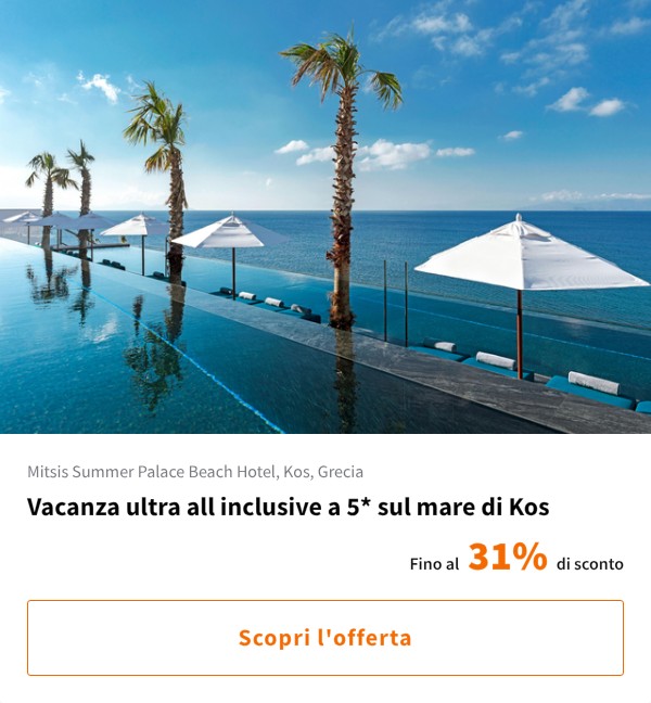 Vacanza ultra all inclusive a 5* sul mare di Kos