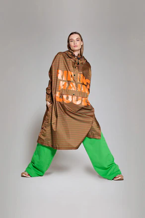 Rainkiss Mantella Antipioggia Poncho Brown Tex Green