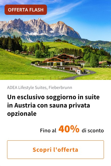 Un esclusivo soggiorno in suite in Austria con sauna privata opzionale