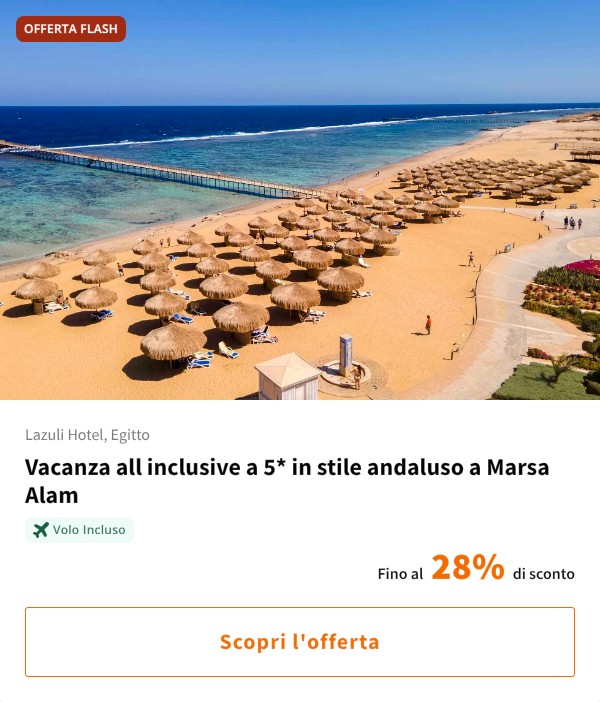 Vacanza all inclusive a 5* in stile andaluso a Marsa Alam
