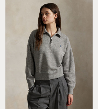 maglione-in-pile-grigio-con-cerniera-corta