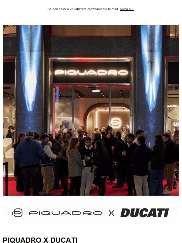 Piquadro x Ducati: una special collab celebrata a Milano