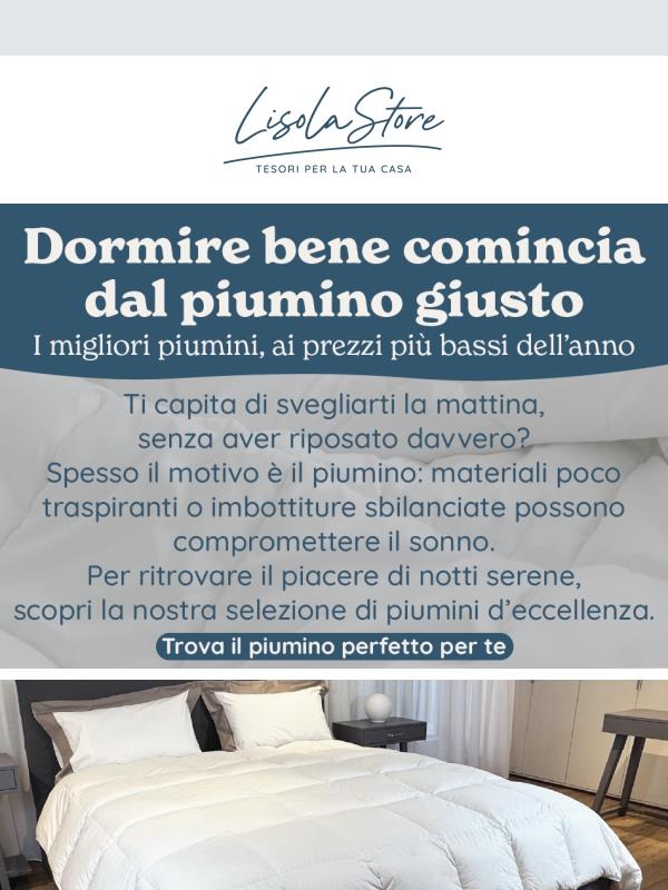 Il segreto di un sonno profondo? Tutto parte dal piumino giusto