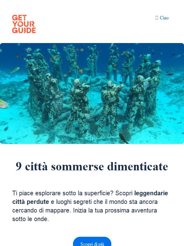 🤿 9 città perdute sottomarine