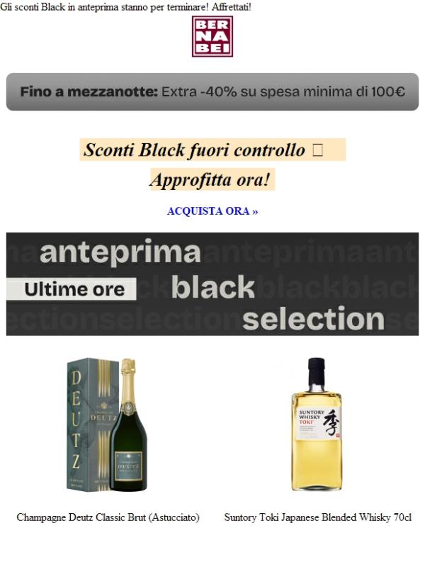 BLACK SELECTION 😲 Agli sgoccioli!