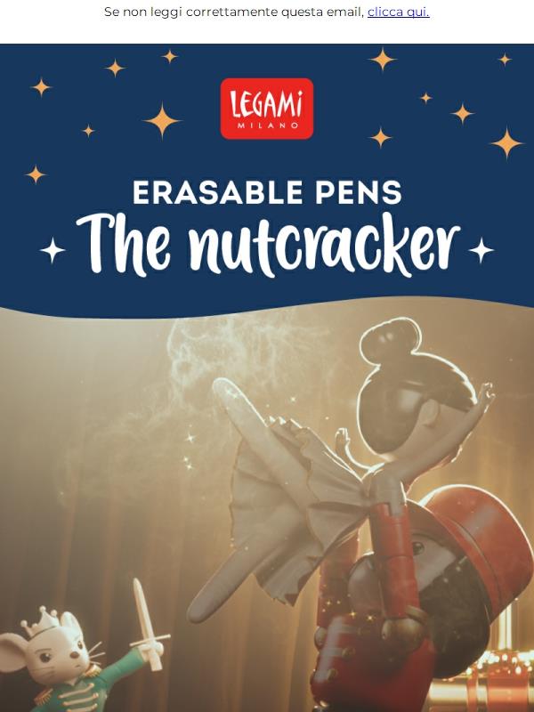 Scrivi la tua favola di Natale con le Erasable Pens Nutcracker 💫