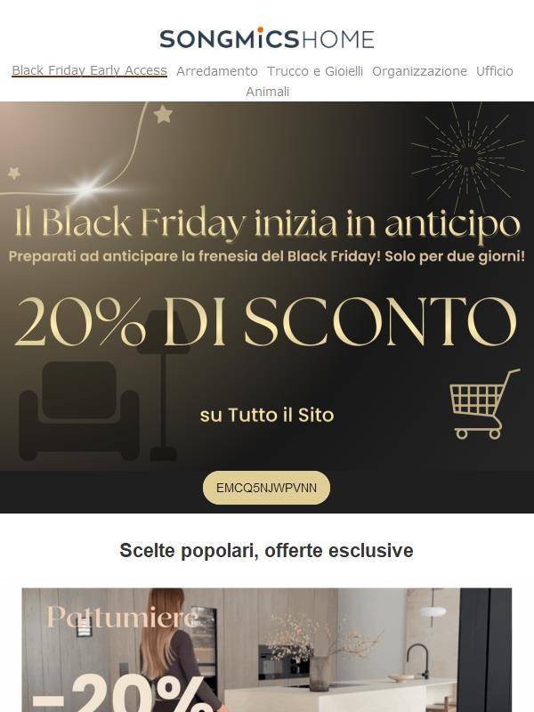 🛒Pre-Black Friday: Accesso anticipato a sconti incredibili!