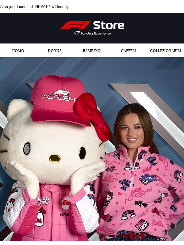 Now Live: F1 Academy x Hello Kitty