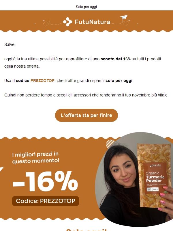 Risparmia il 16% 🏵️