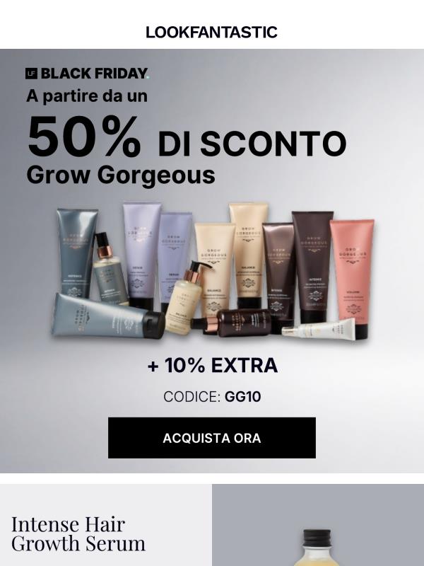 Grow Gorgeous | A partire dal -50% + 10% EXTRA