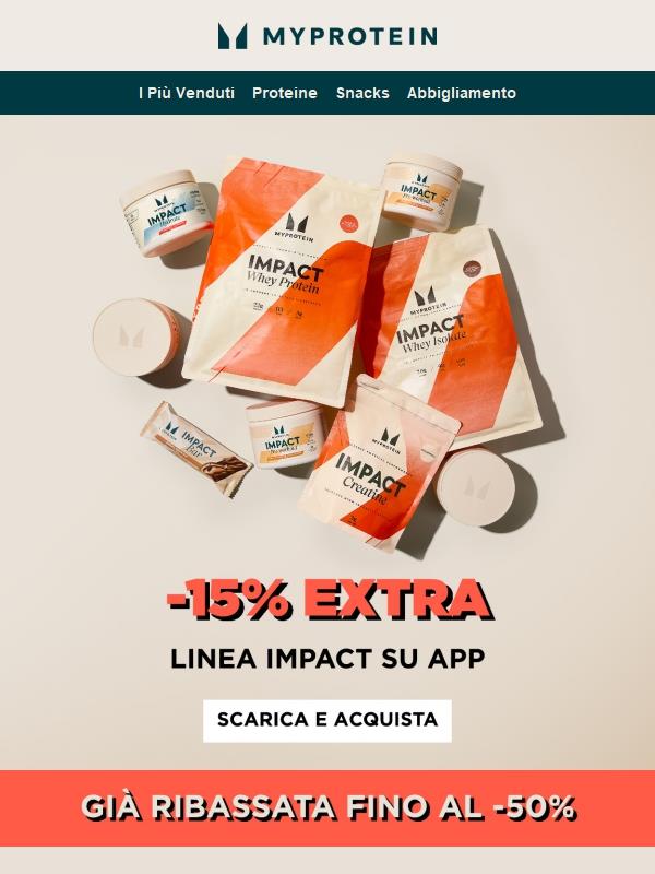 Last Day ⏳ -15% Extra sulla Linea Impact