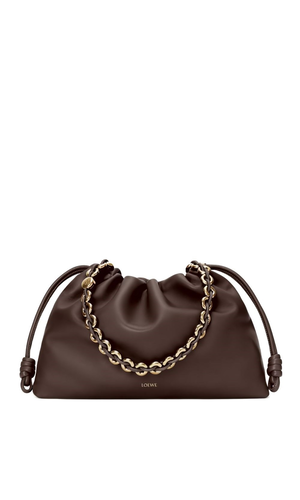 Flamento large leather clutch