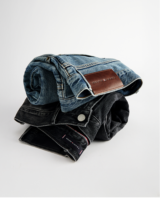 Jeans barrel relaxed fit a vita media