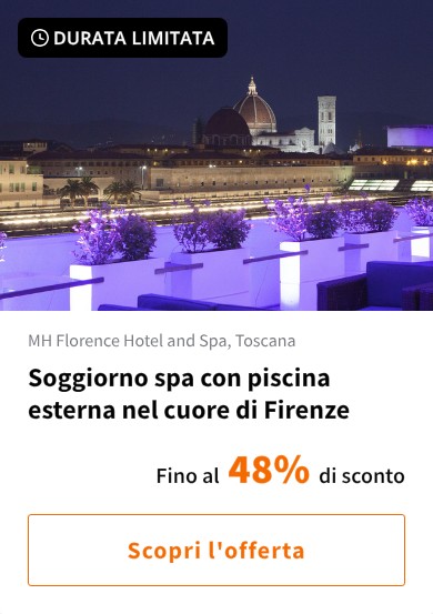 Soggiorno spa con piscina esterna nel cuore di Firenze