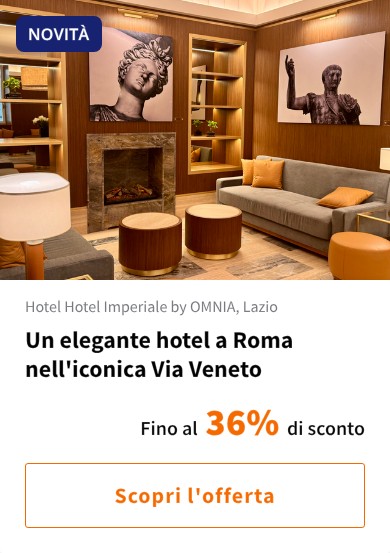 Un elegante hotel a Roma nell&#x27;iconica Via Veneto
