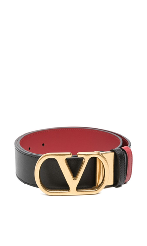 VLogo Signature leather reversible belt