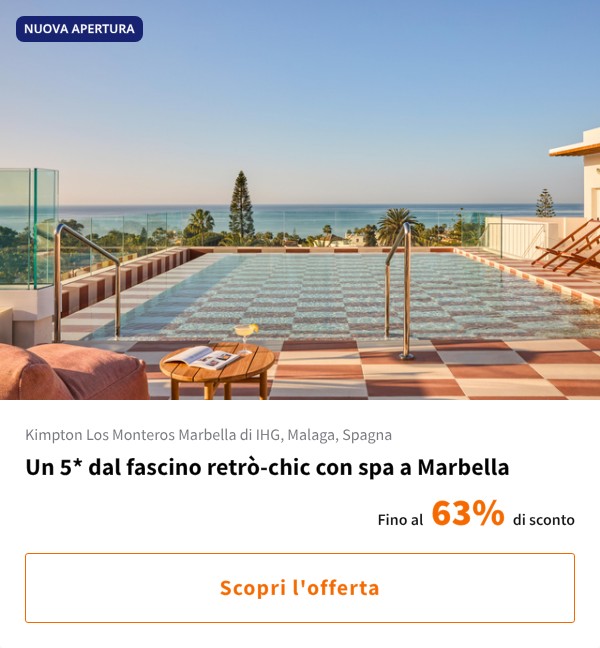 Un 5* dal fascino retrò-chic con spa a Marbella