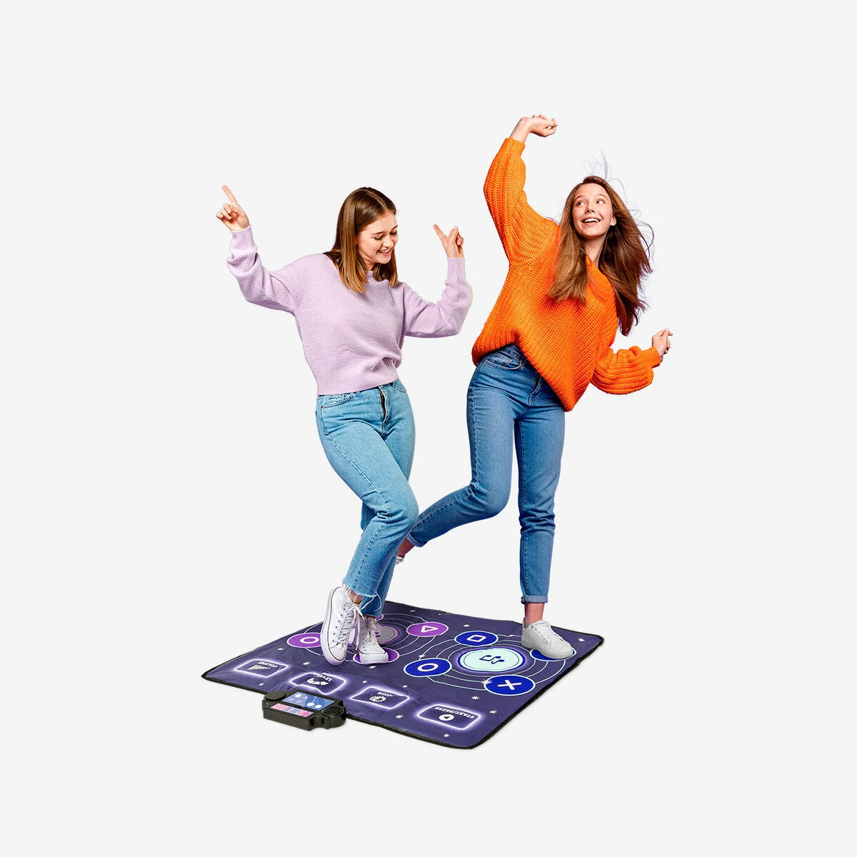 Dancing mat for up to two players